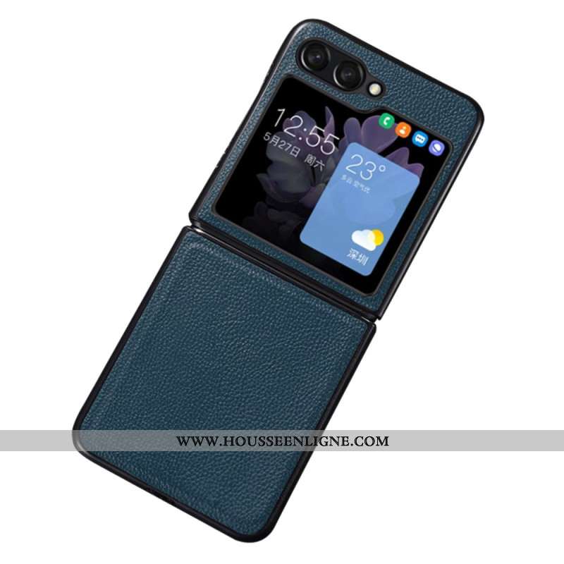 Coque Samsung Galaxy Z Flip 5 Effet Cuir Finesse