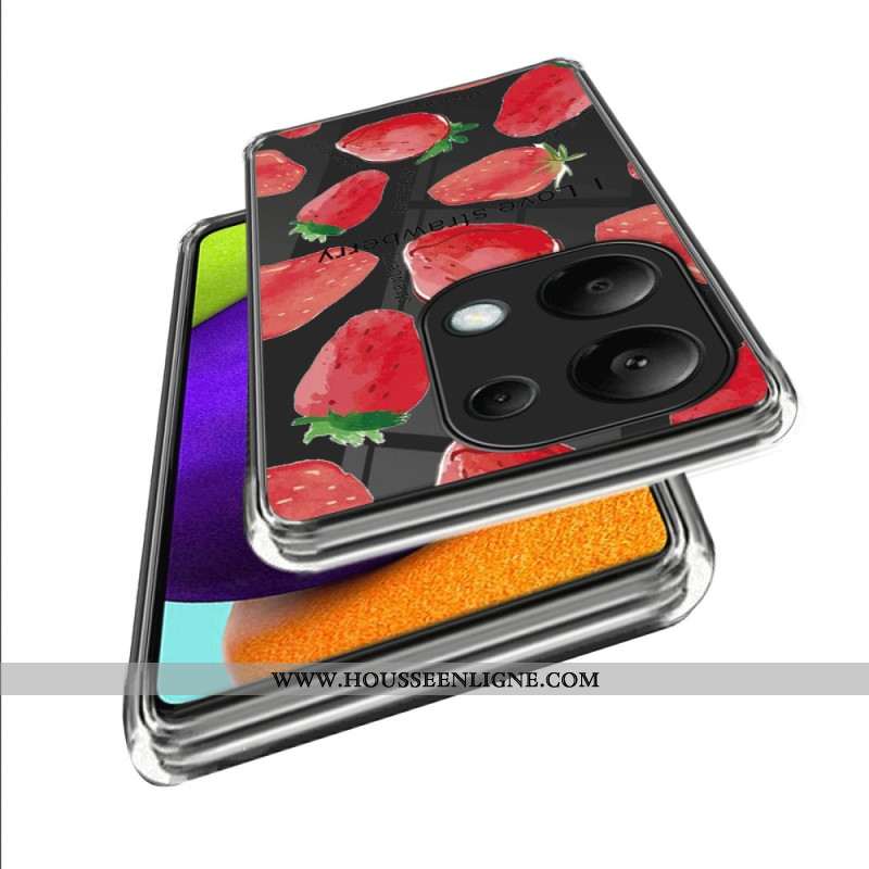Coque Xiaomi Redmi Note 13 Pro 4G / Poco M6 Pro 4G Fraises