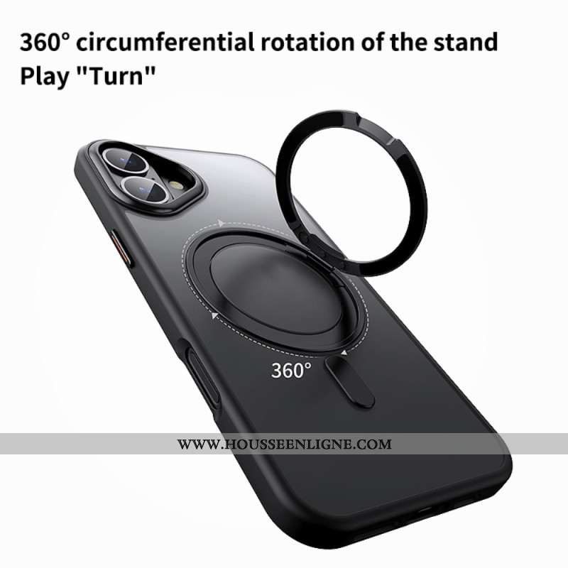 Coque iPhone 16 Magnétique Support Rotatif