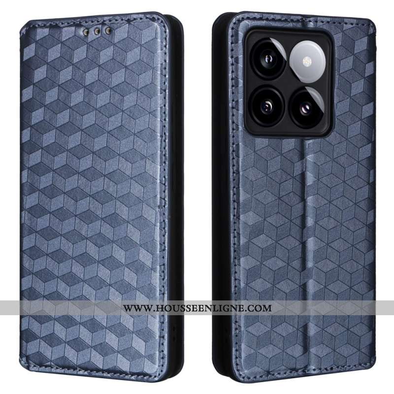Flip Cover Xiaomi 14T Cubes 3D