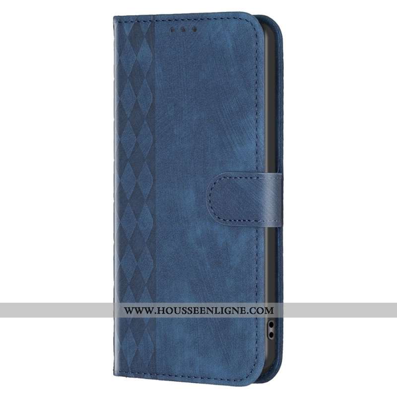 Housse Flip Cover Xiaomi Redmi Note 13 Pro 5G / Poco X6 5G BINFEN COLOR Frise losanges