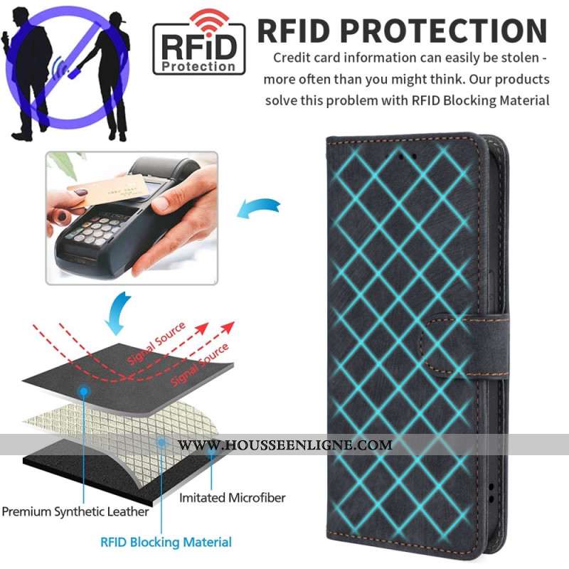 Housse Huawei Pura 70 Effet Daim Blocage RFID et Lanière