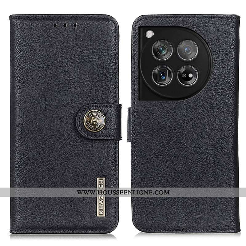 Housse OnePlus 12 5G Style Cuir KHAZNEH