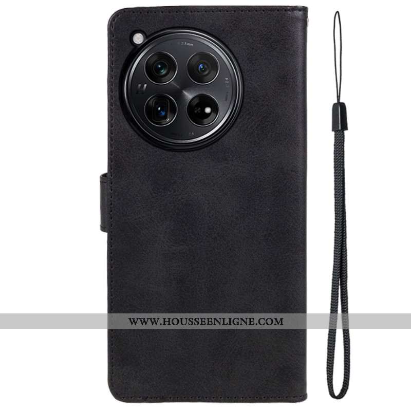 Housse OnePlus 12R Effet Cuir Lanière
