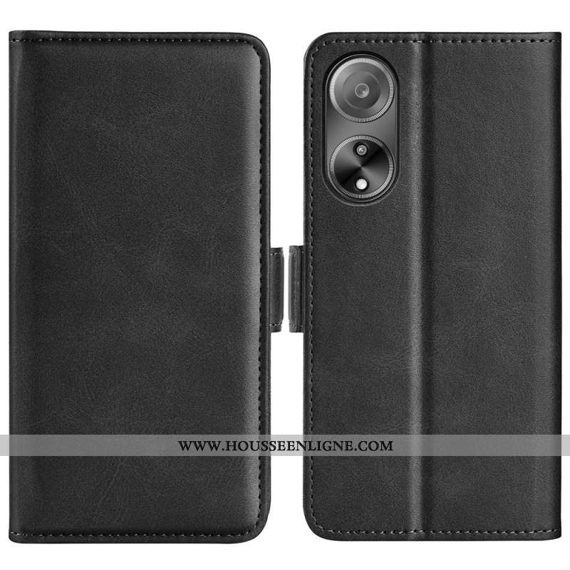 Housse Oppo A98 5G Double Fermoir