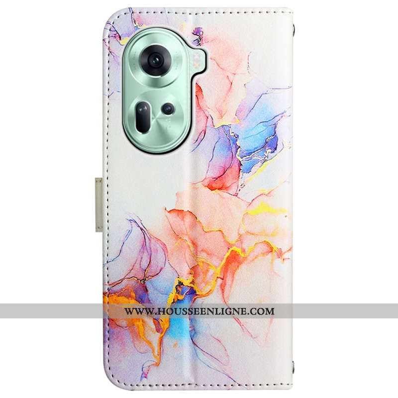 Housse Oppo Reno 11 5G Marbre à Bandoulière
