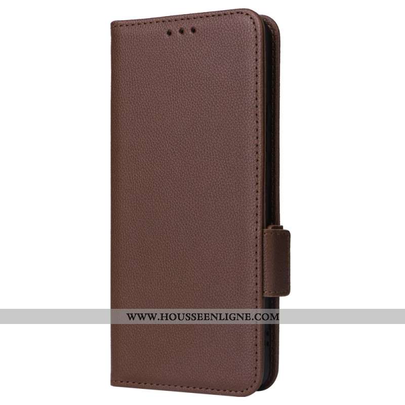 Housse Oppo Reno 11 5G Texture Litchi à Lanière