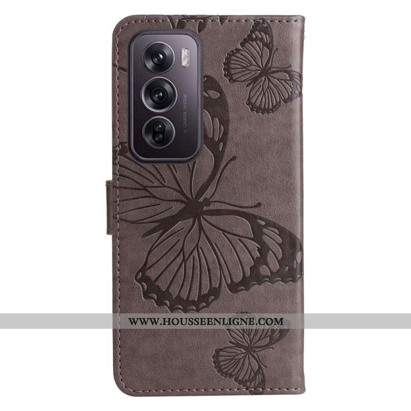 Housse Oppo Reno 12 Pro 5G Papillons Géants