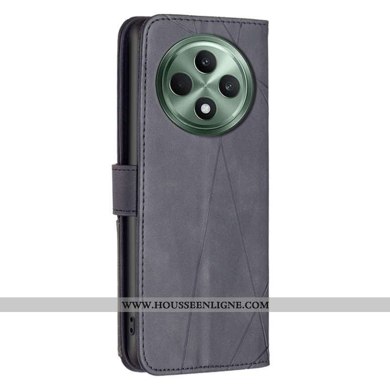Housse Oppo Reno 12F 5G Motif Géométrique BINFEN COLOR