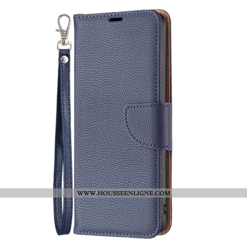 Housse Samsung Galaxy A15 5G / A15 Style Cuir Litchi à Lanière