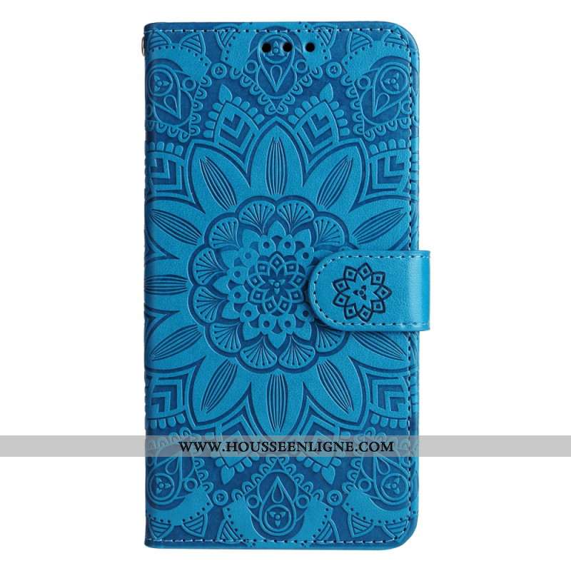 Housse Samsung Galaxy A15 5G Impression Mandala avec Lanière