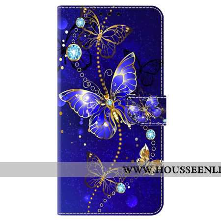 Housse Samsung Galaxy A15 Papillon Diamant