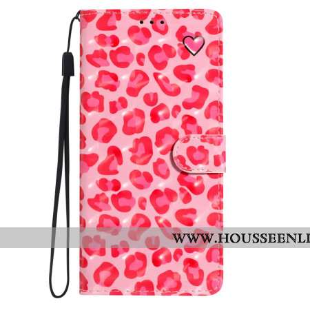 Housse Samsung Galaxy A16 4G / 5G Léopard Rose
