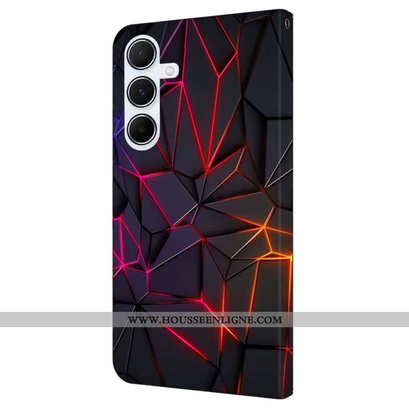 Housse Samsung Galaxy A16 4G / 5G Motif Fissures Rouges