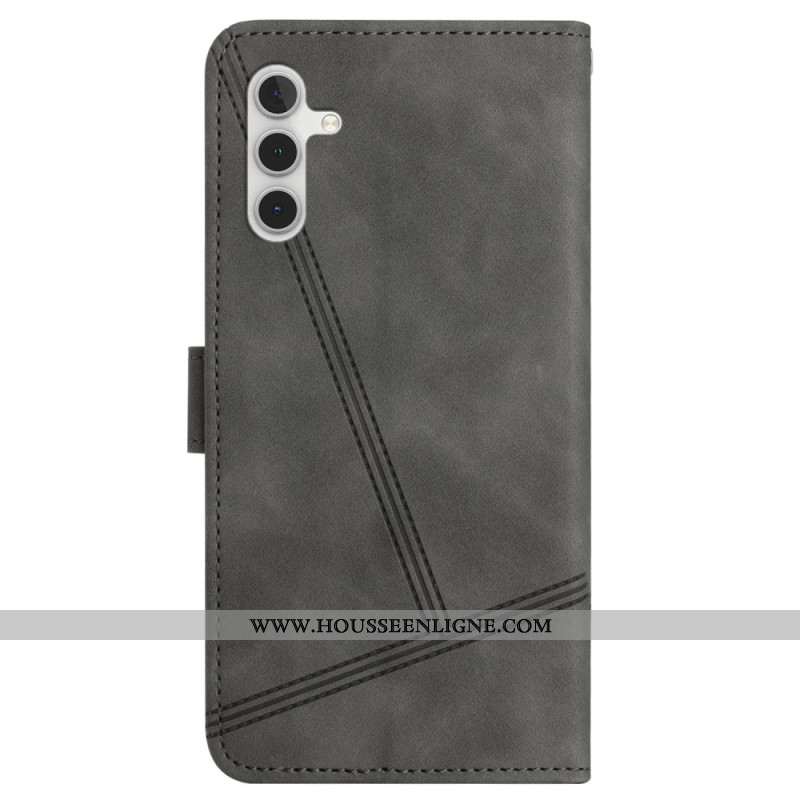 Housse Samsung Galaxy S24 FE Lignes et Tirés à lanière