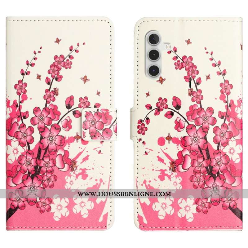 Housse Samsung Galaxy S24 Plus 5G Fleurs Tropicales