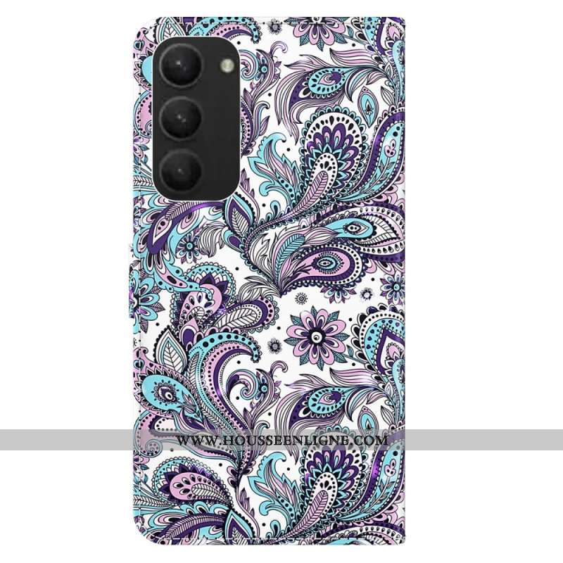 Housse Samsung Galaxy S24 Plus 5G Impatiens à Lanière