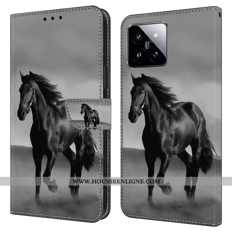 Housse Xiaomi 14 Cheval Noir