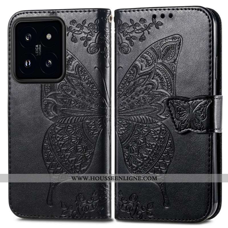 Housse Xiaomi 14T Pro Papillon Baroque
