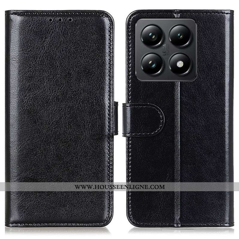 Housse Xiaomi 14T Pro Simili Cuir Ciré