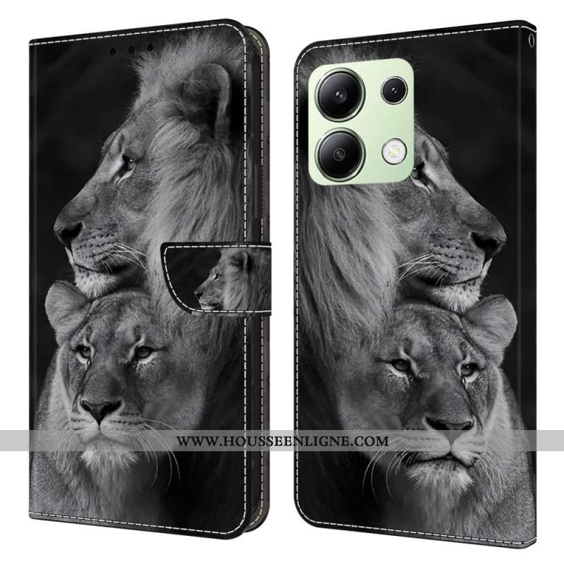 Housse Xiaomi Redmi Note 13 4G Couple de Lions