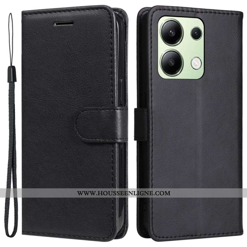 Housse Xiaomi Redmi Note 13 4G Unie à Lanière