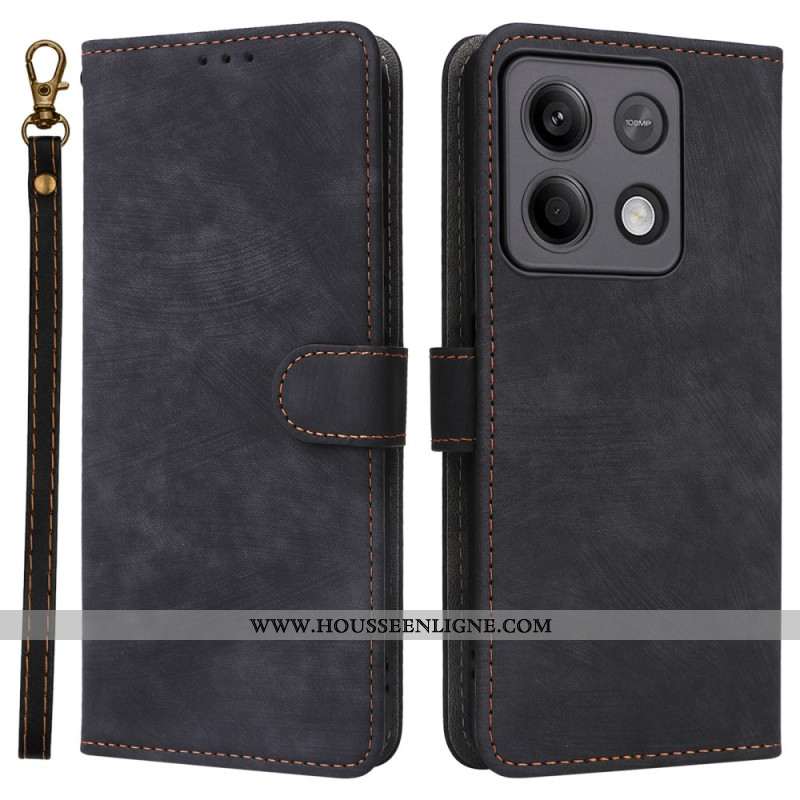 Housse Xiaomi Redmi Note 13 5G avec Blocage RFID et Lanière
