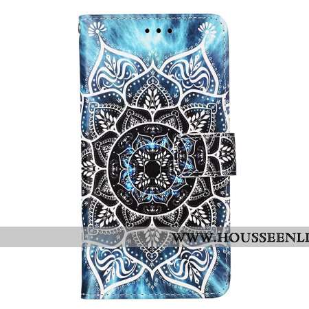 Housse Xiaomi Redmi Note 13 Pro 4G / Poco M6 Pro 4G Fleur Mandala à Lanière