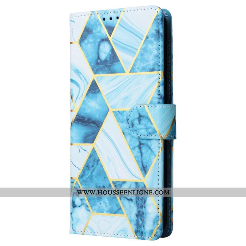 Housse Xiaomi Redmi Note 13 Pro 4G / Poco M6 Pro 4G Motif Marbré à Lanière
