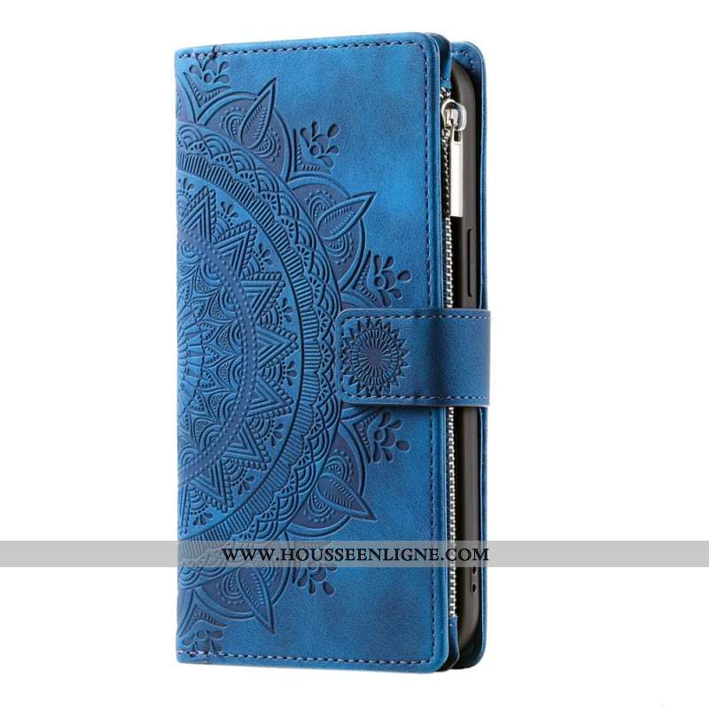Housse Xiaomi Redmi Note 13 Pro Plus 5G Portefeuille à Lanière Mandala