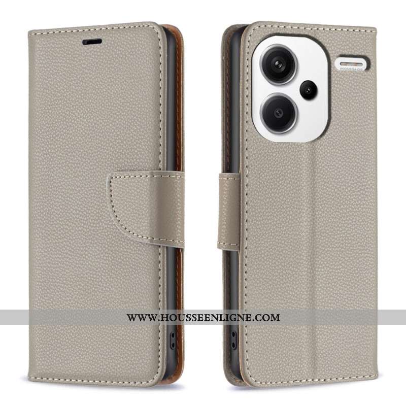 Housse Xiaomi Redmi Note 13 Pro Plus 5G Texture Litchi à Lanière