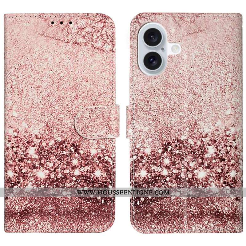 Housse iPhone 16 Plus Motif Marbre Rose