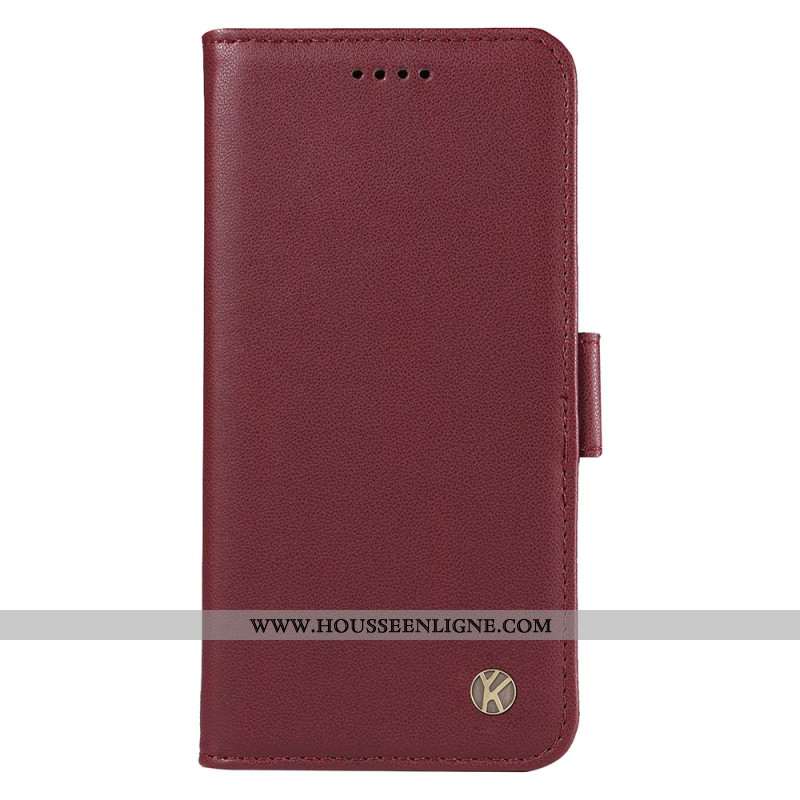 Housse iPhone 16 Plus Simili Cuir YIKATU