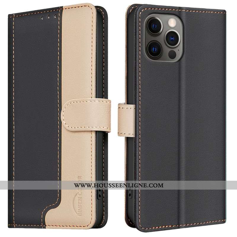 Housse iPhone 16 Pro Bicolore RFID BINFEN COLOR