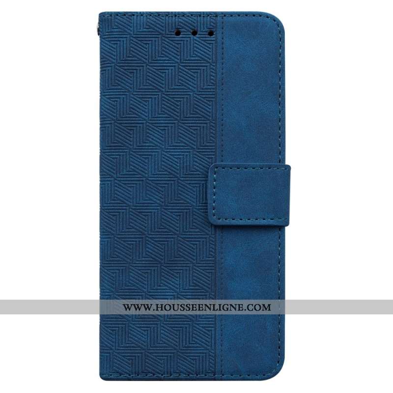 Housse iPhone 16 Pro Max Motif Tissé à Lanière